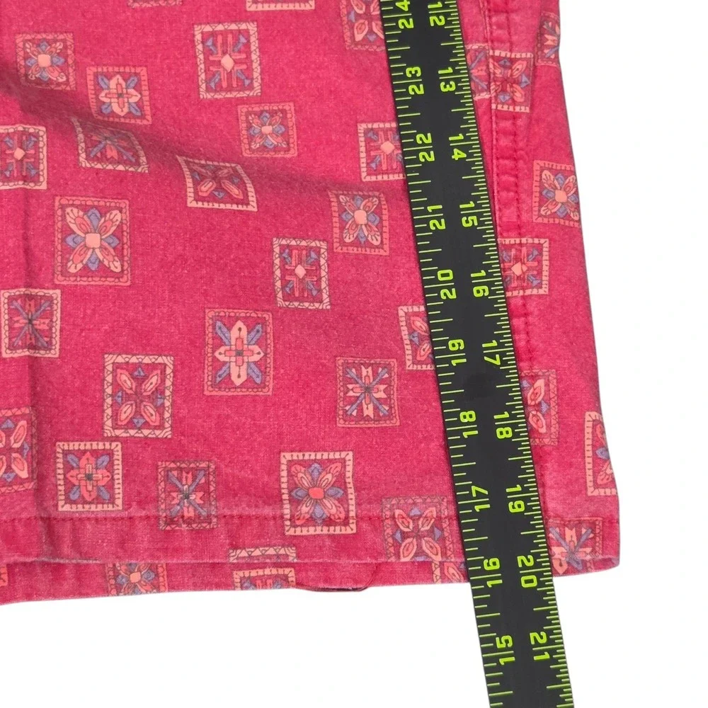 Lot Of 2 NWT LL‎ Bean Mens Y2K Blue Red Shorts Geometric Southwestern Large New